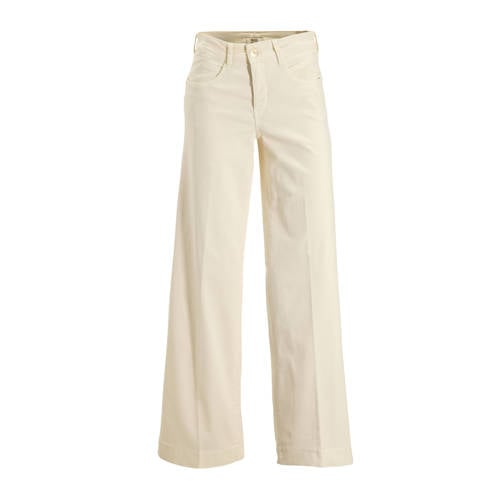 MAC high waist wide leg jeans ecru afbeelding
