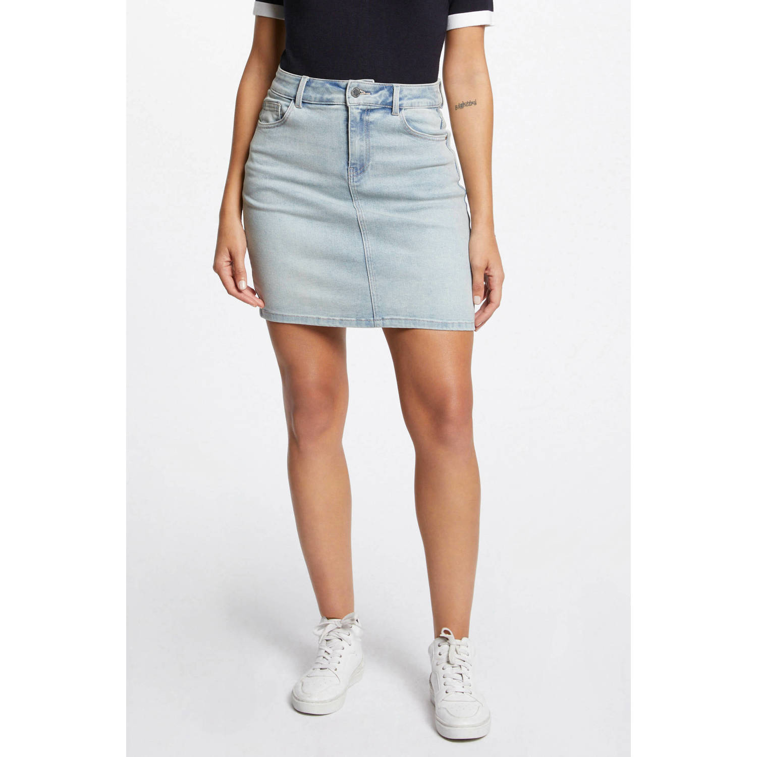 Morgan spijkerrok light blue denim