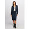 Morgan kokerrok dark blue denim