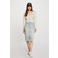 Morgan kokerrok light blue denim