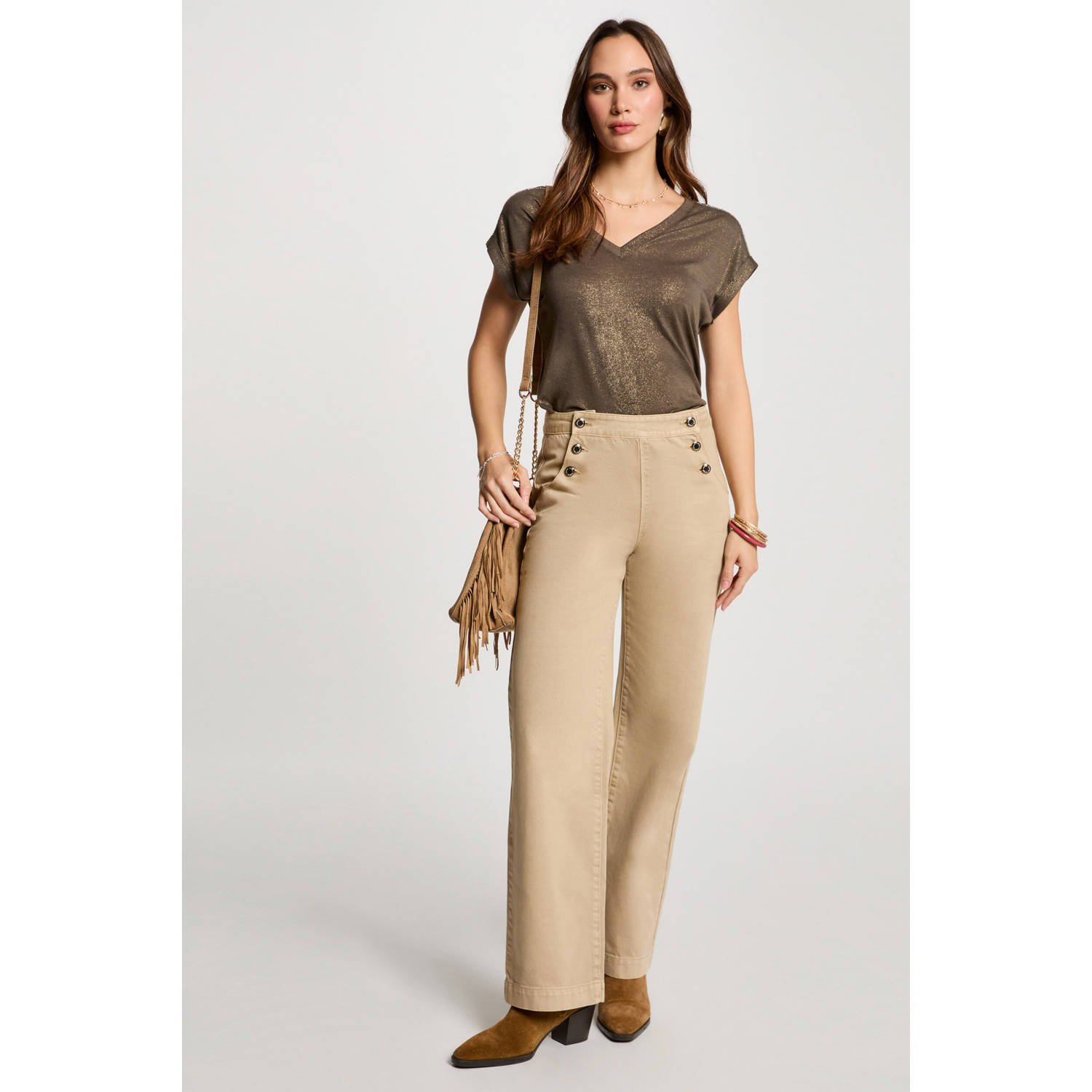 Morgan top kaki