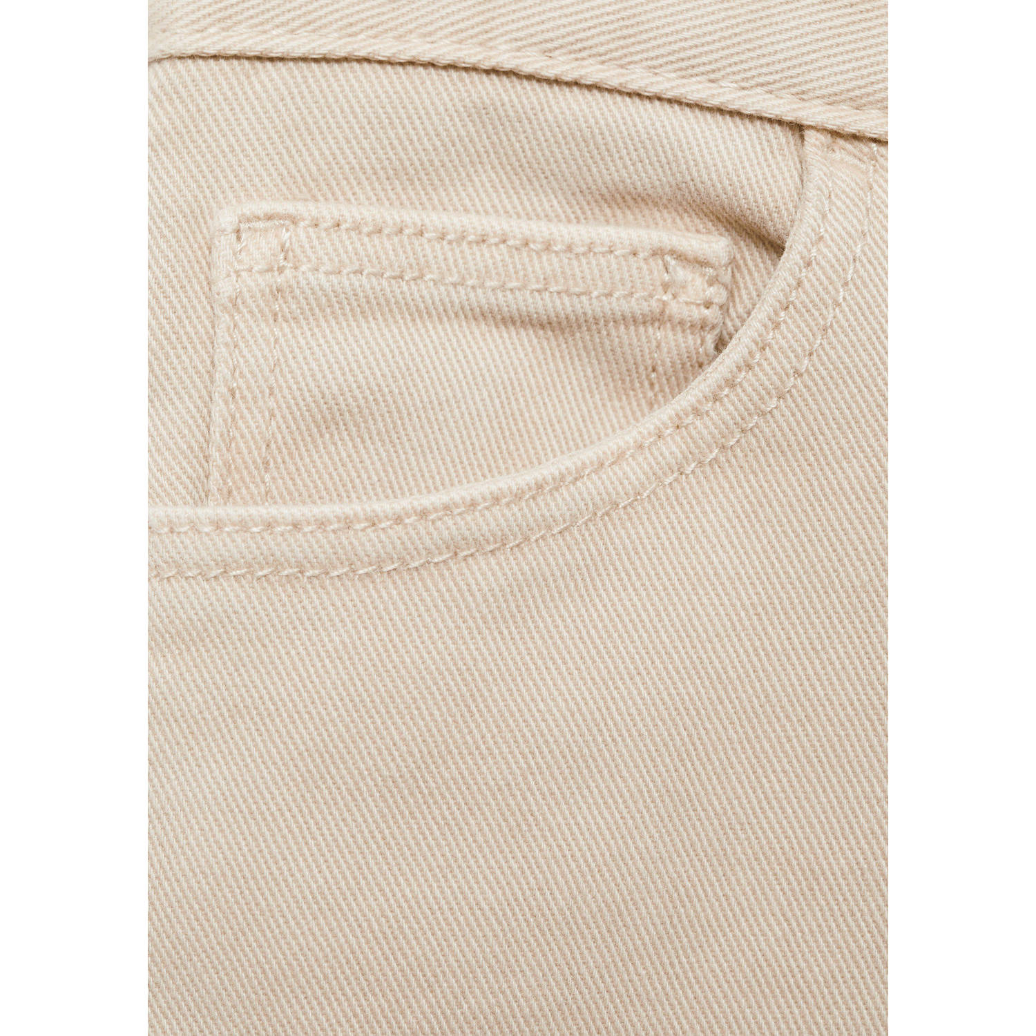 Mango Kids straight casual broek beige
