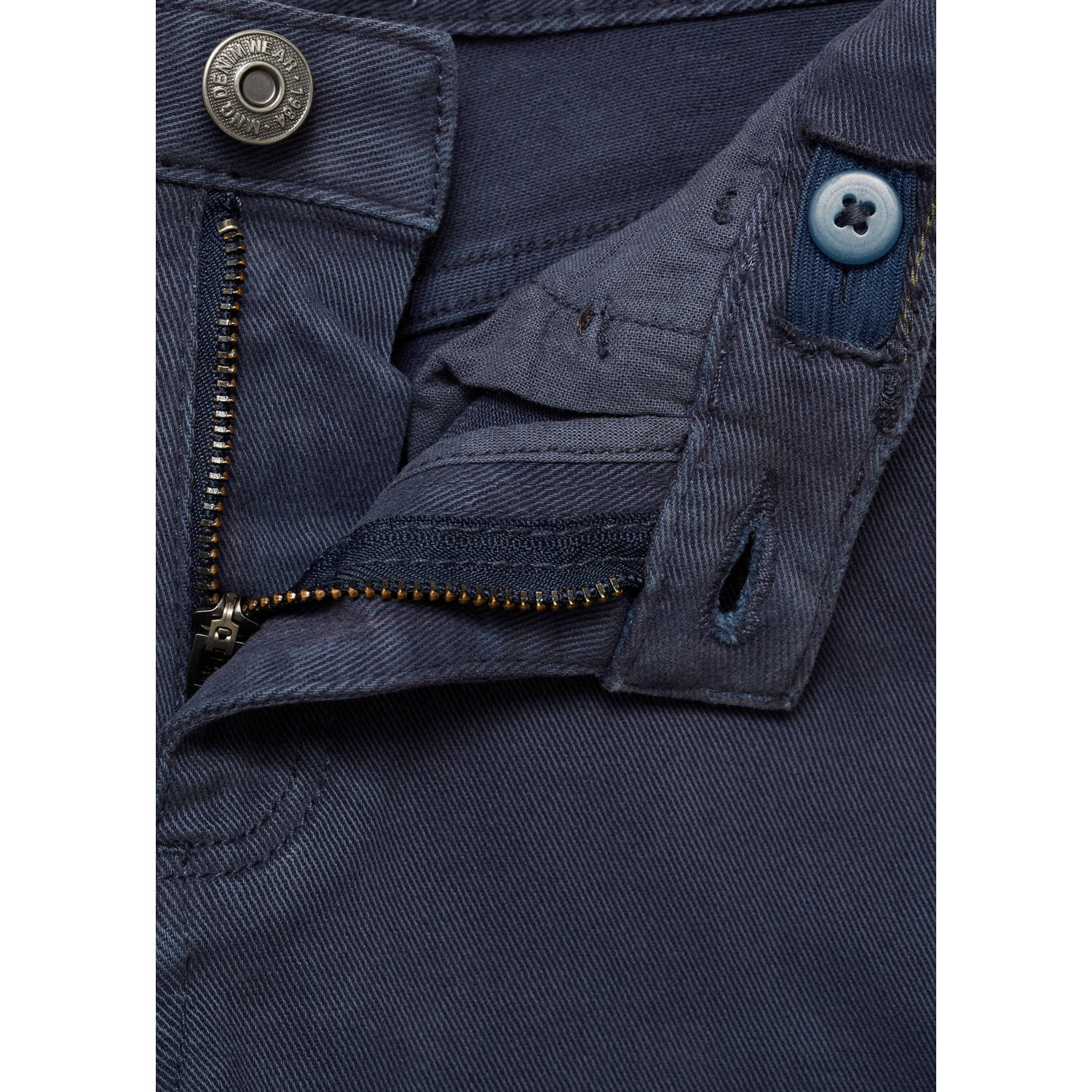 Mango Kids straight casual broek marine