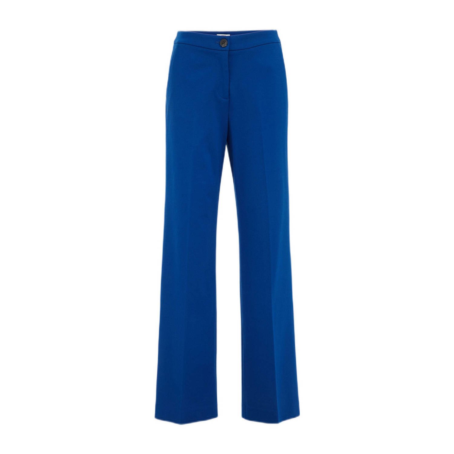 WE Fashion high waist pantalon blauw