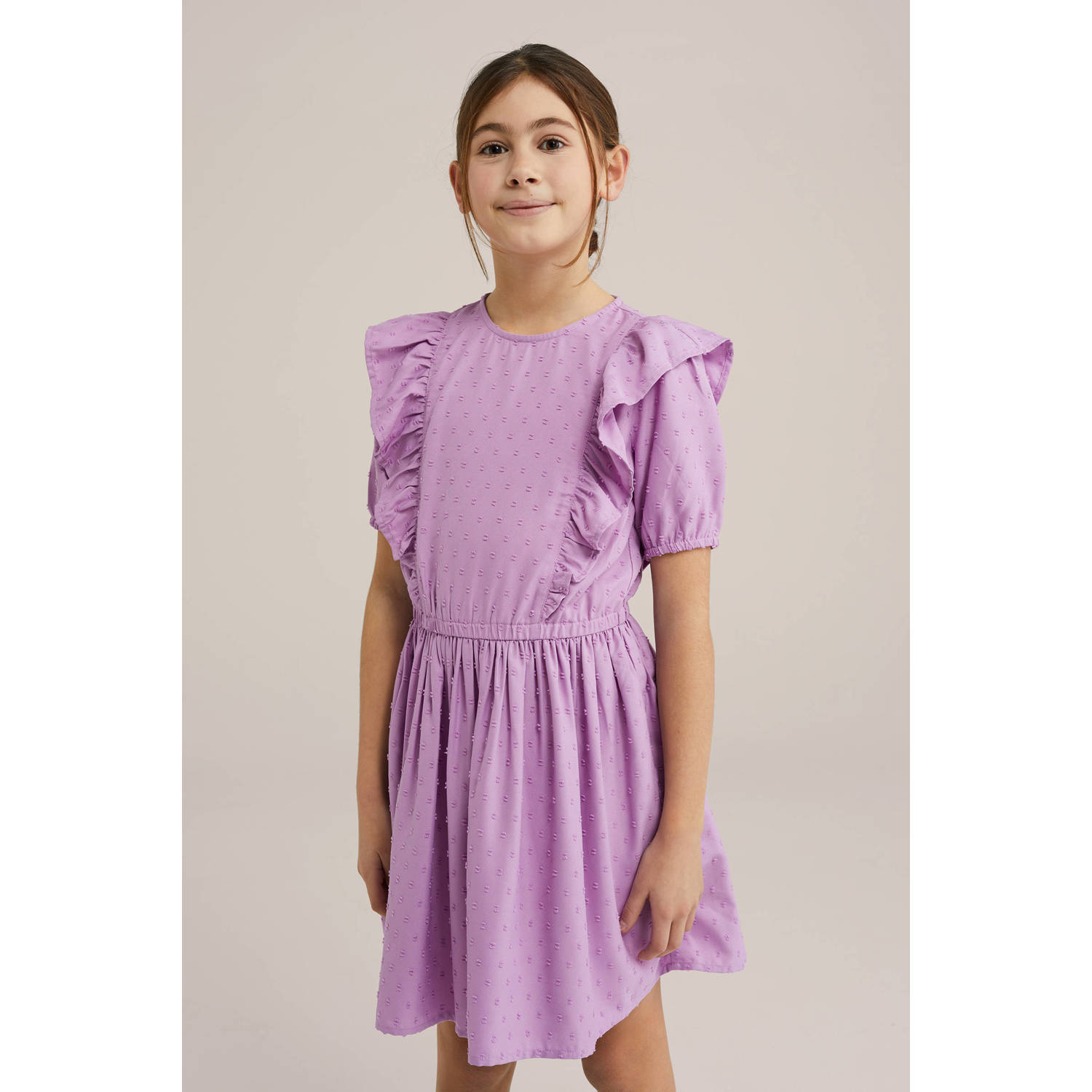 WE Fashion korte jurk roze