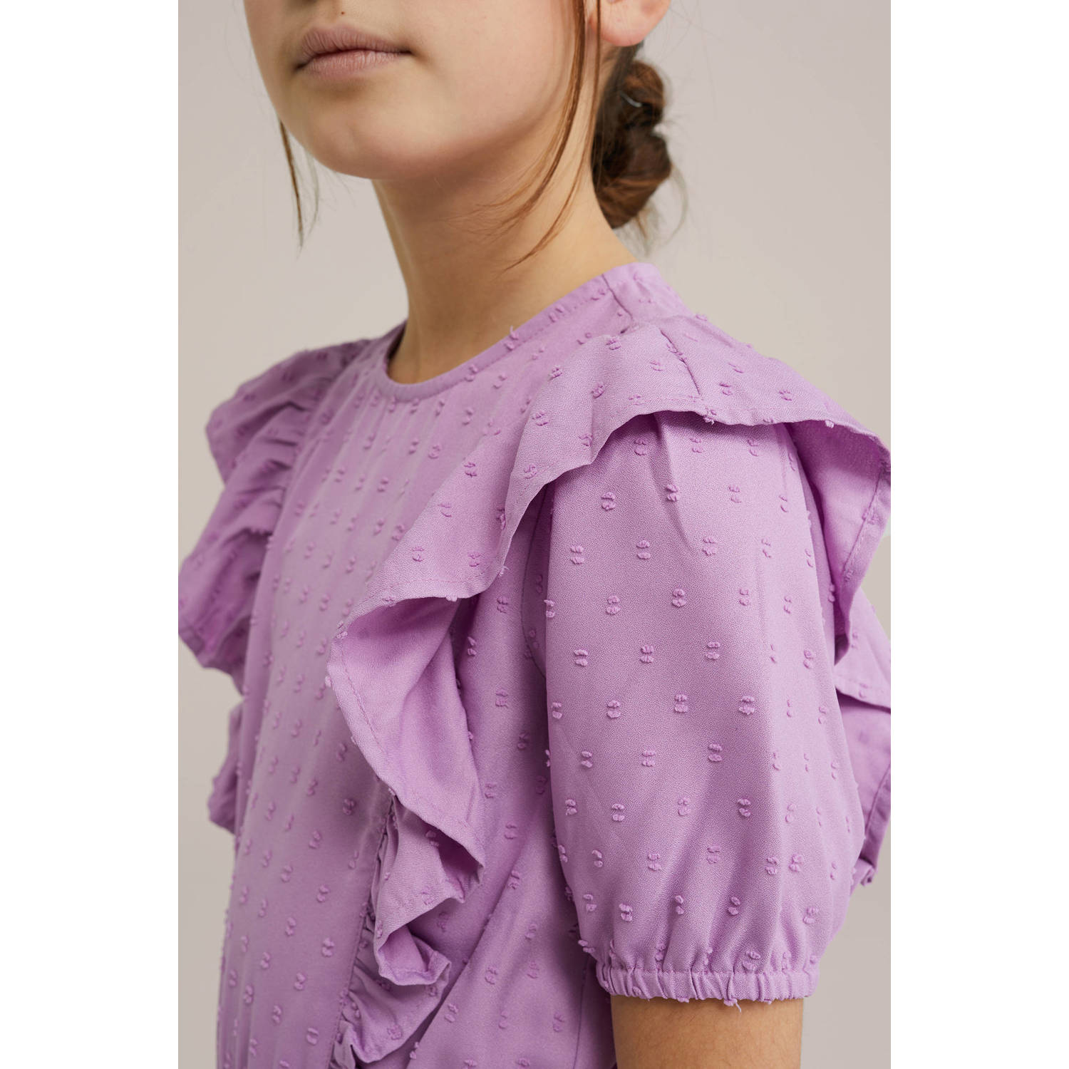 WE Fashion korte jurk roze