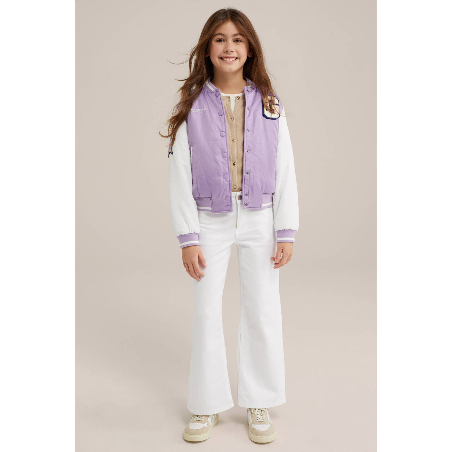 WE Fashion bomberjack zomer lila