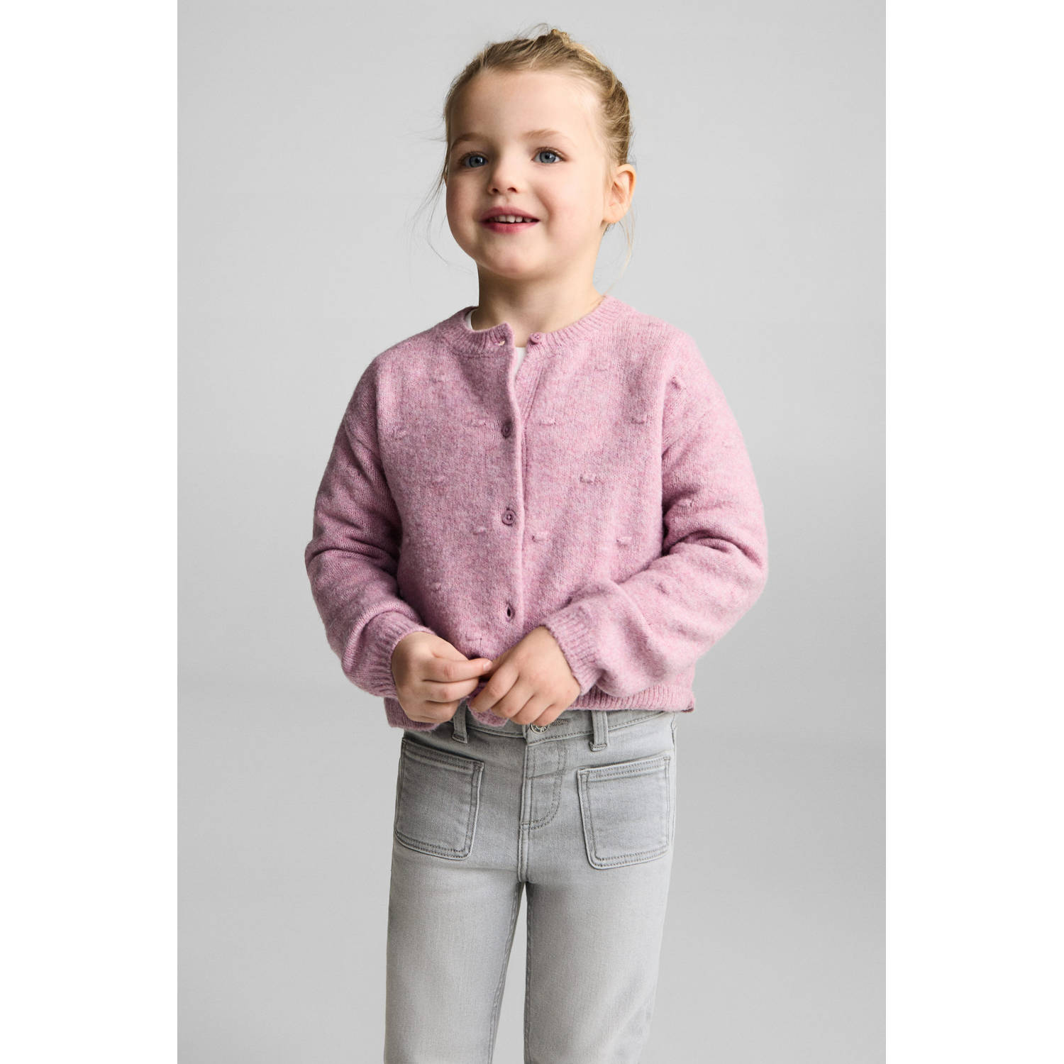 Mango Kids flared jeans grey denim