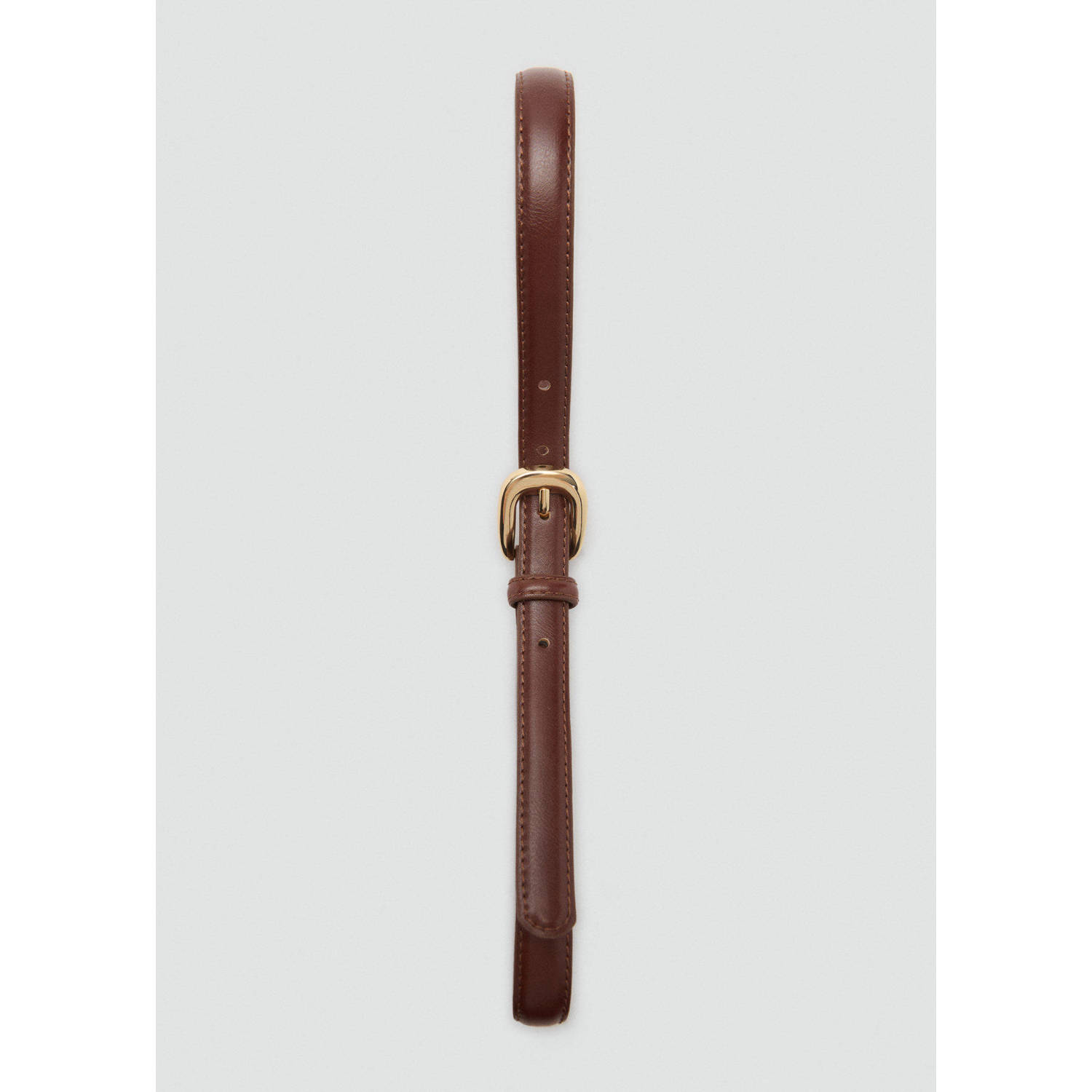 Mango riem donkerbruin