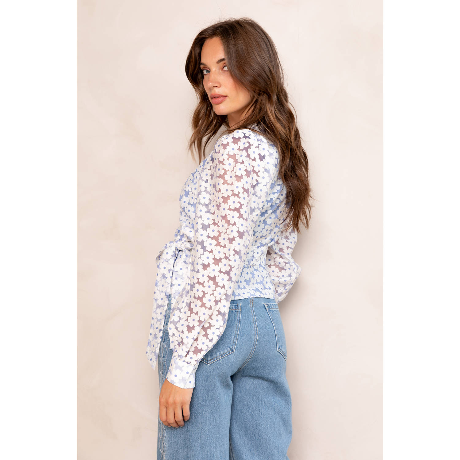 Freebird top lichtblauw