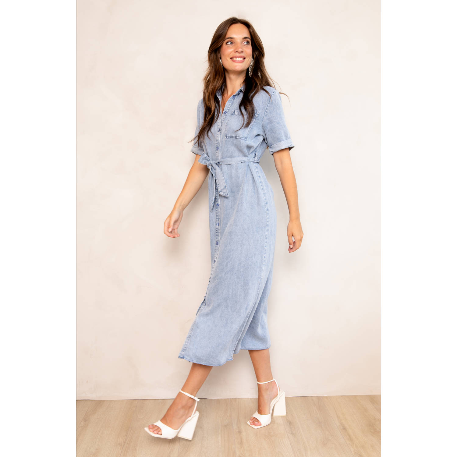 Freebird spijkerjurk light blue denim