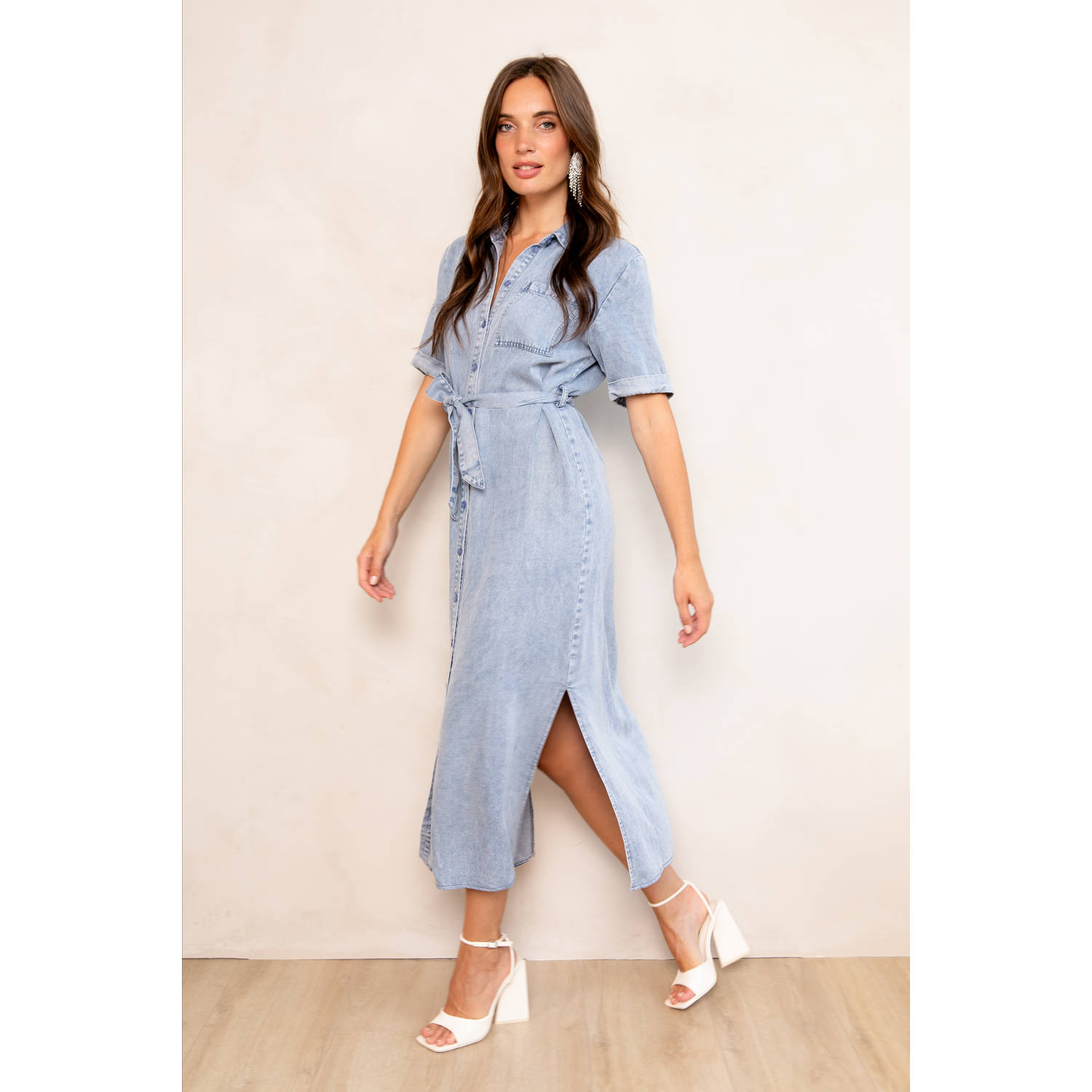 Freebird spijkerjurk light blue denim