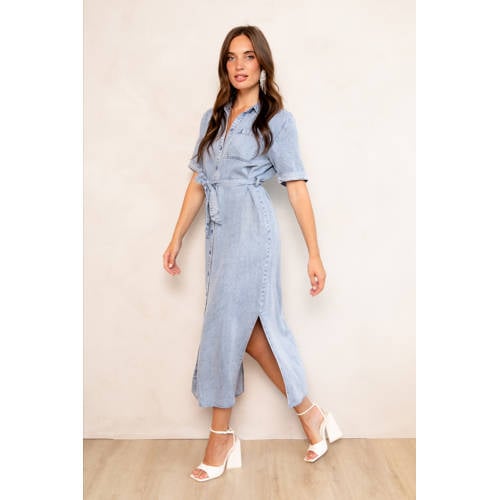 Freebird spijkerjurk light blue denim afbeelding