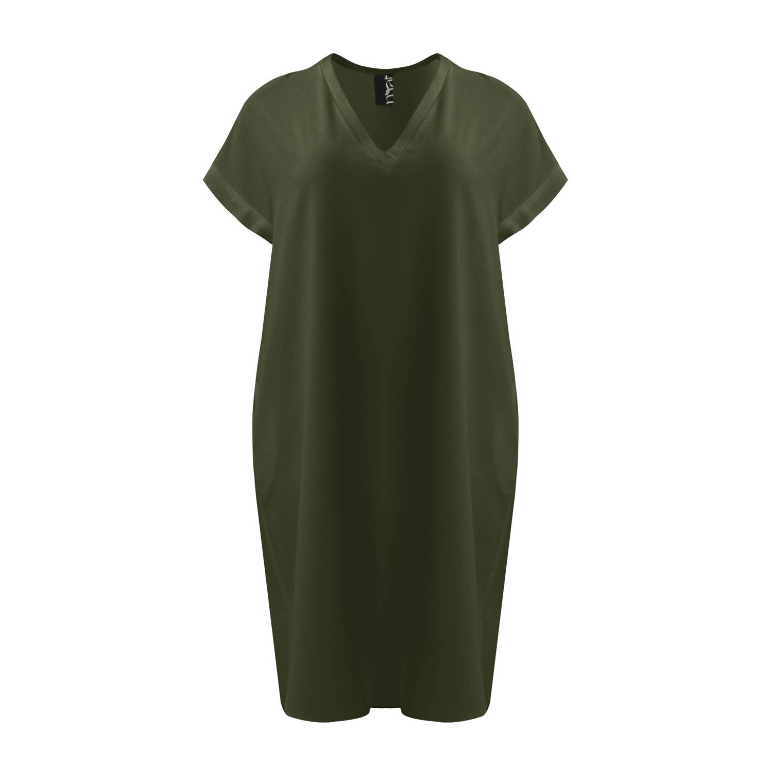 Mat Fashion jurk olijfgroen