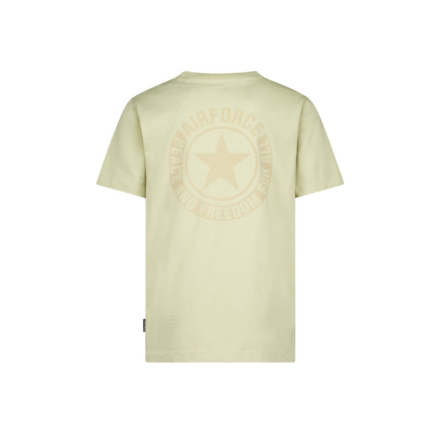 Airforce T-shirt geel