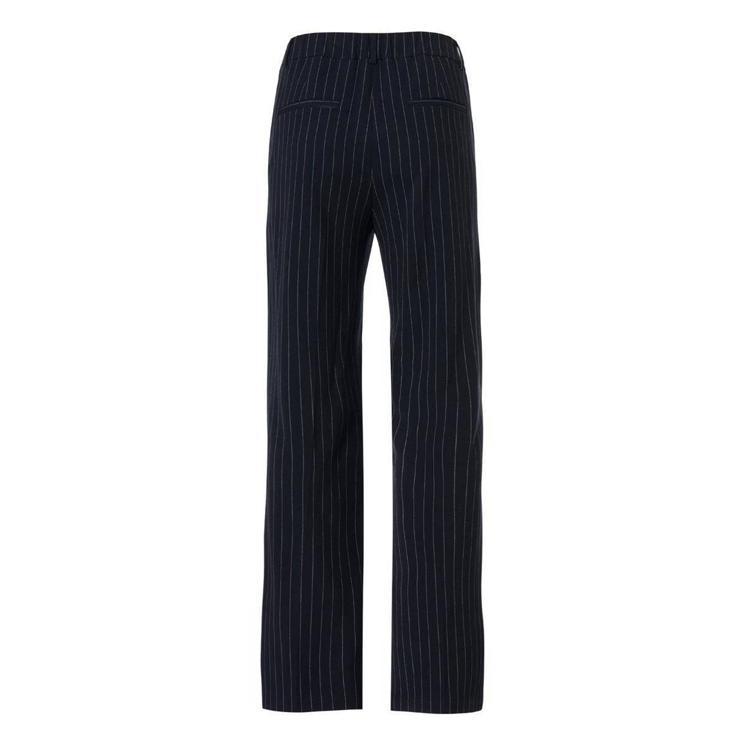 Mart Visser krijtstreep pantalon blauw