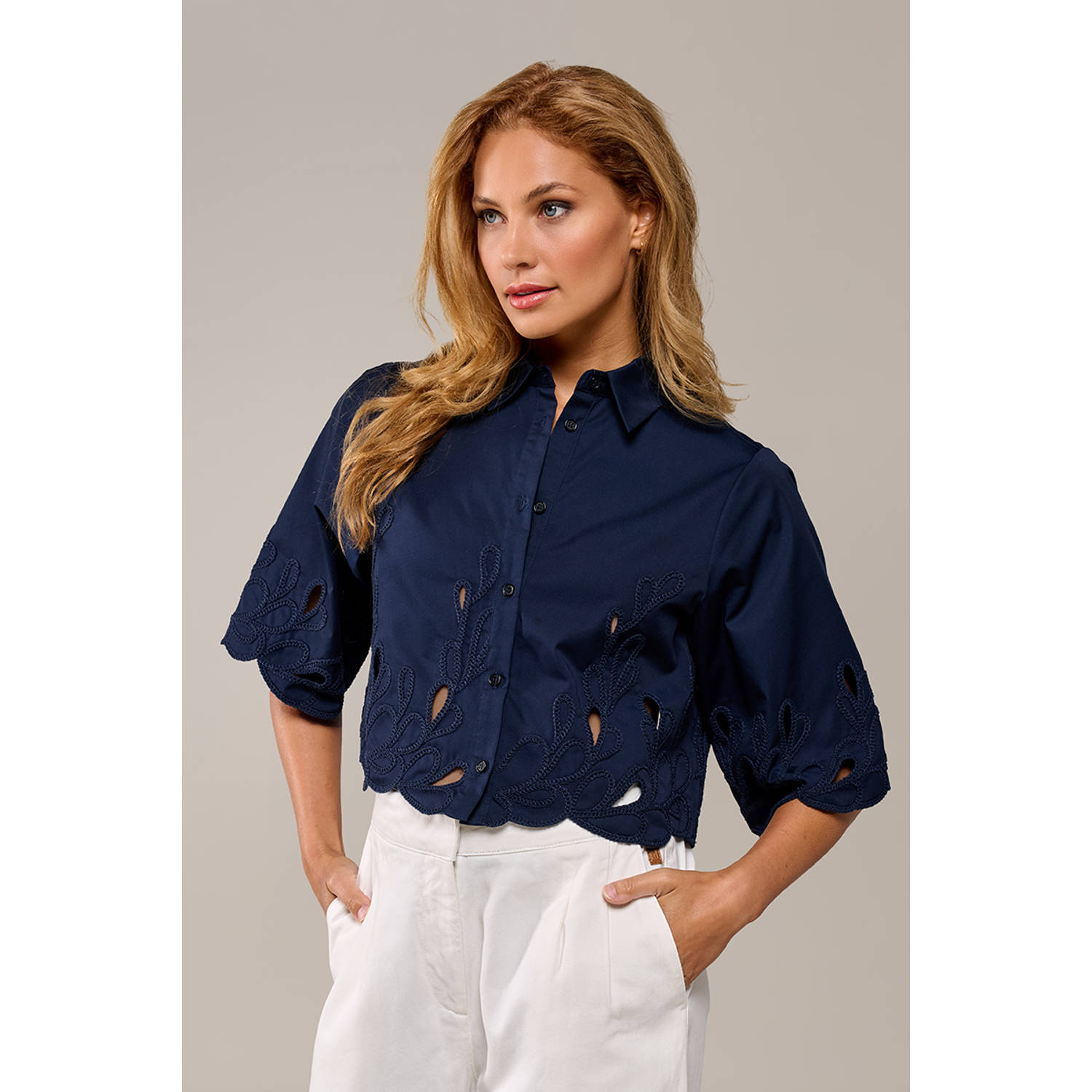 Mart Visser top donkerblauw