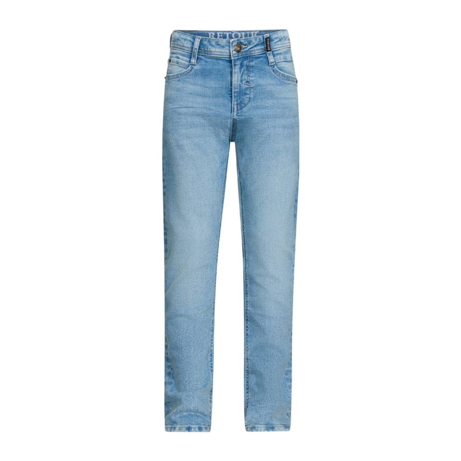 Retour Jeans straight leg jeans light blue denim