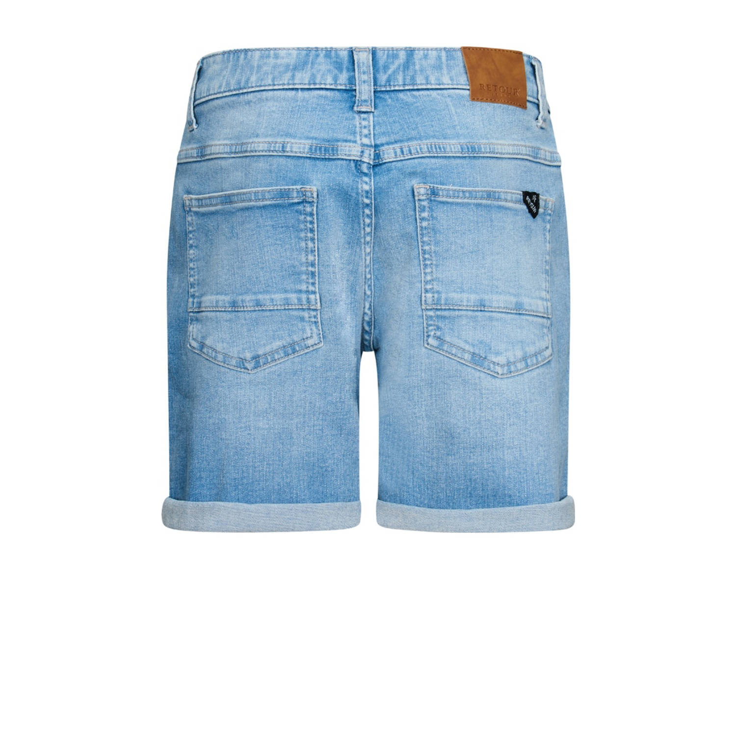 Retour Jeans denim relaxed short light blue denim