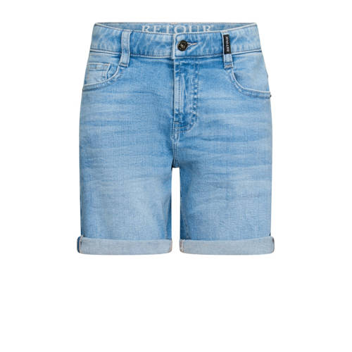 Retour Jeans denim relaxed short light blue denim afbeelding
