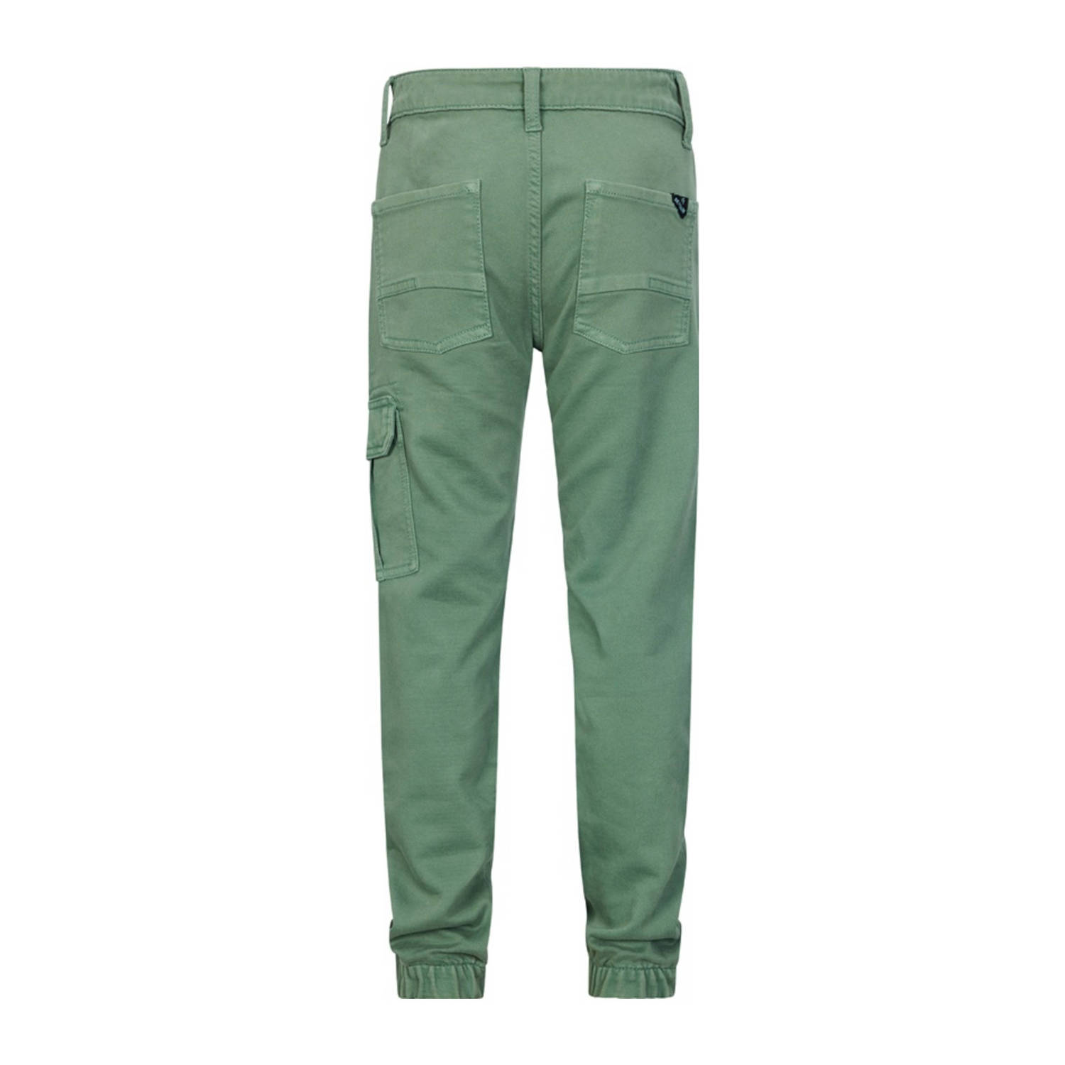 Retour Jeans straight casual broek groen