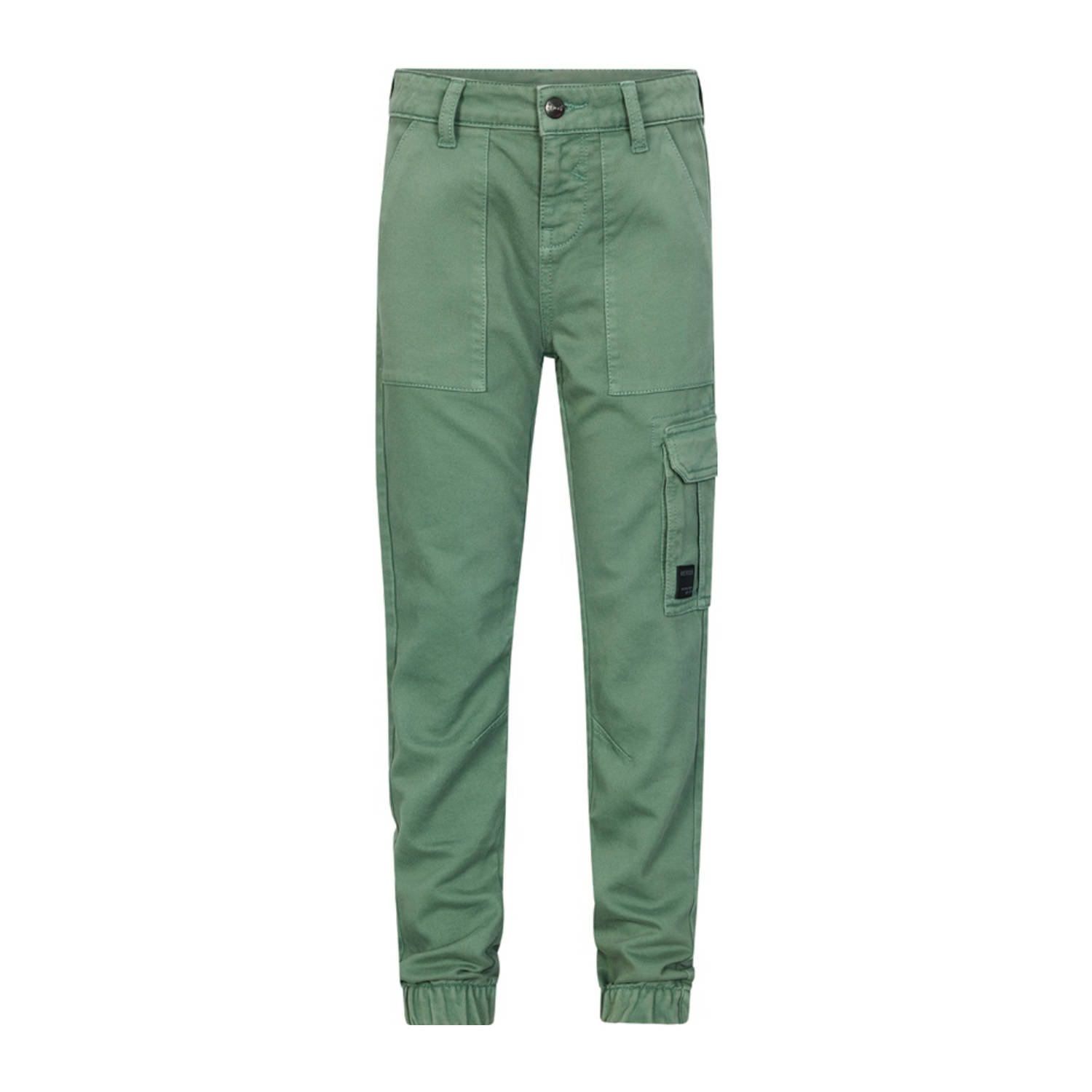 Retour Jeans straight casual broek groen