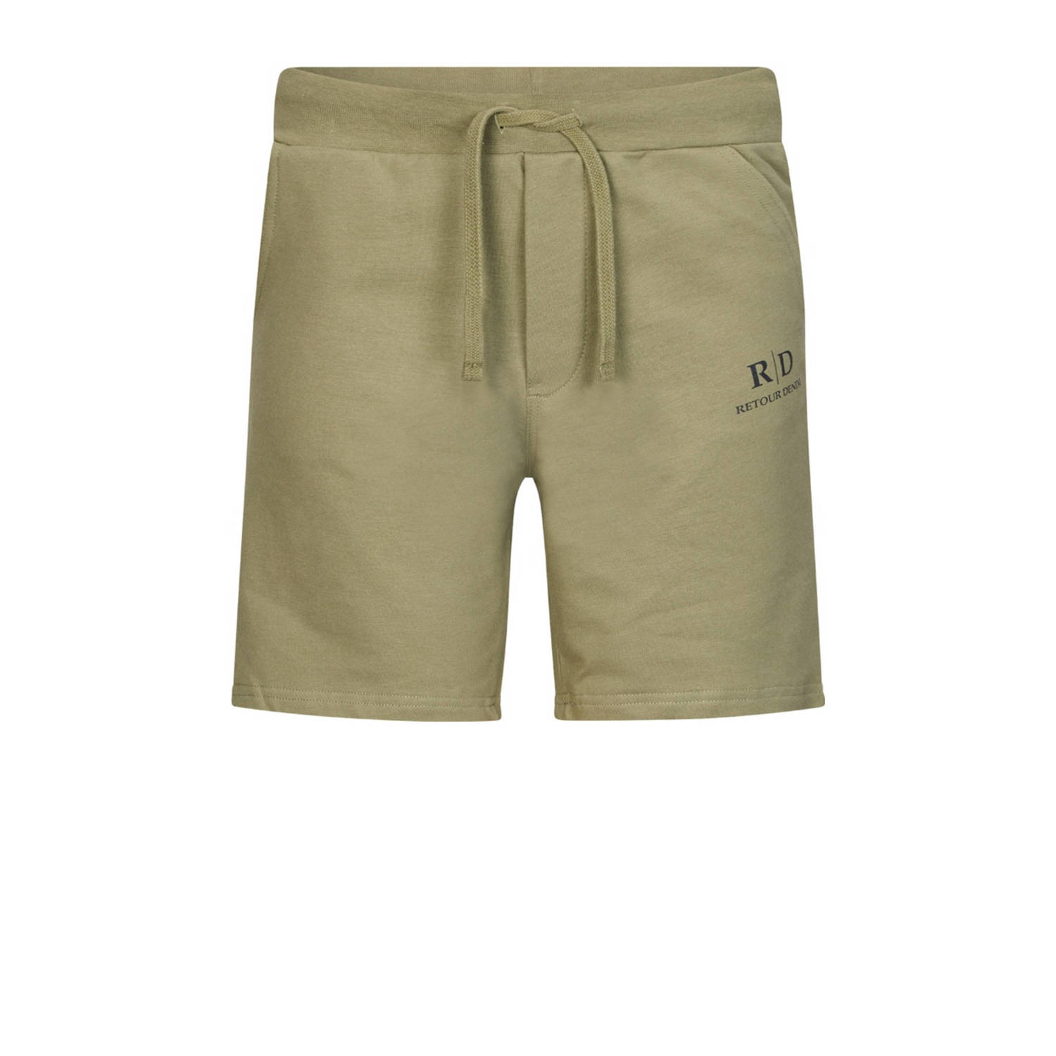 Retour Jeans regular sweatshort groen