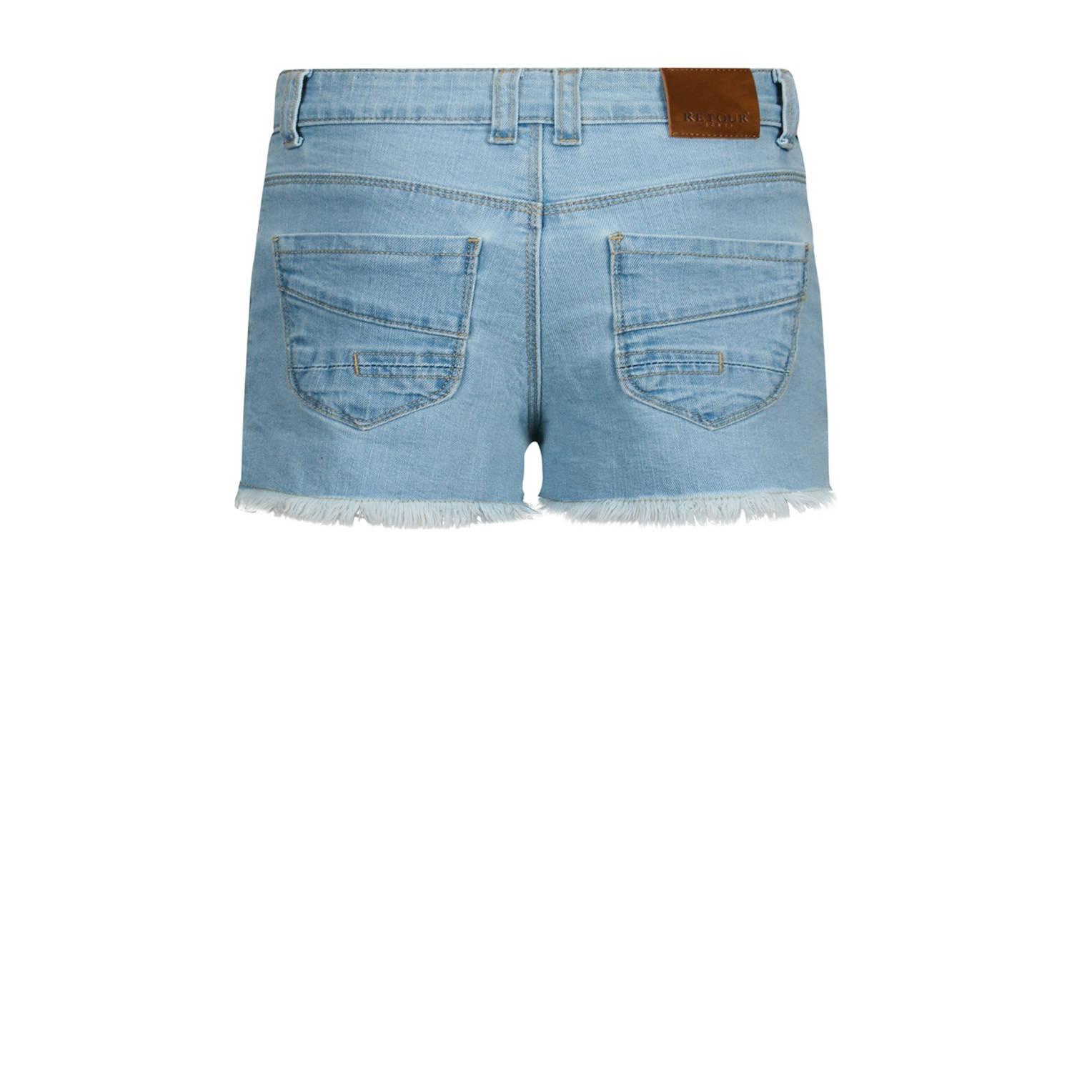 Retour Jeans regular denim short light blue denim