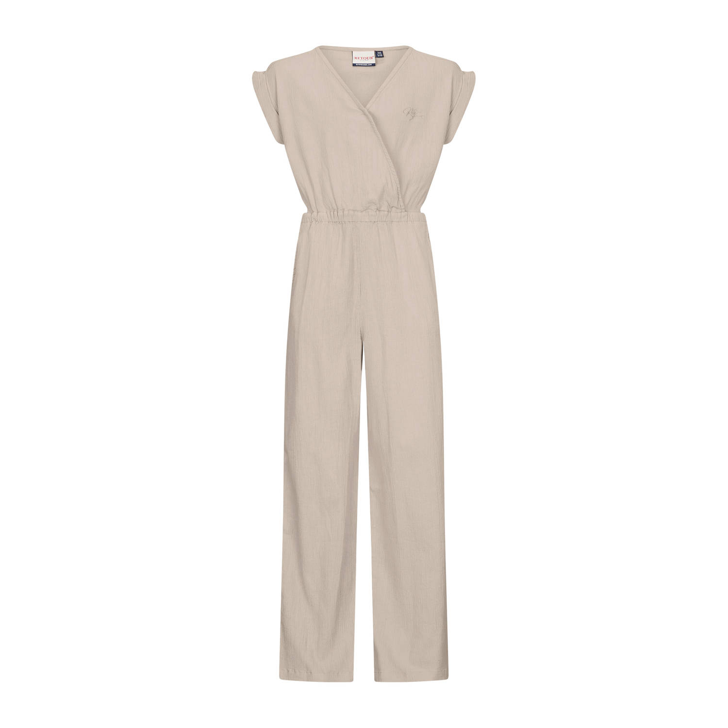 Retour Jeans loose jumpsuit beige