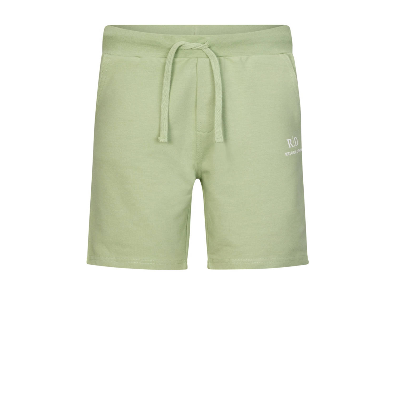 Retour Jeans regular sweatshort groen