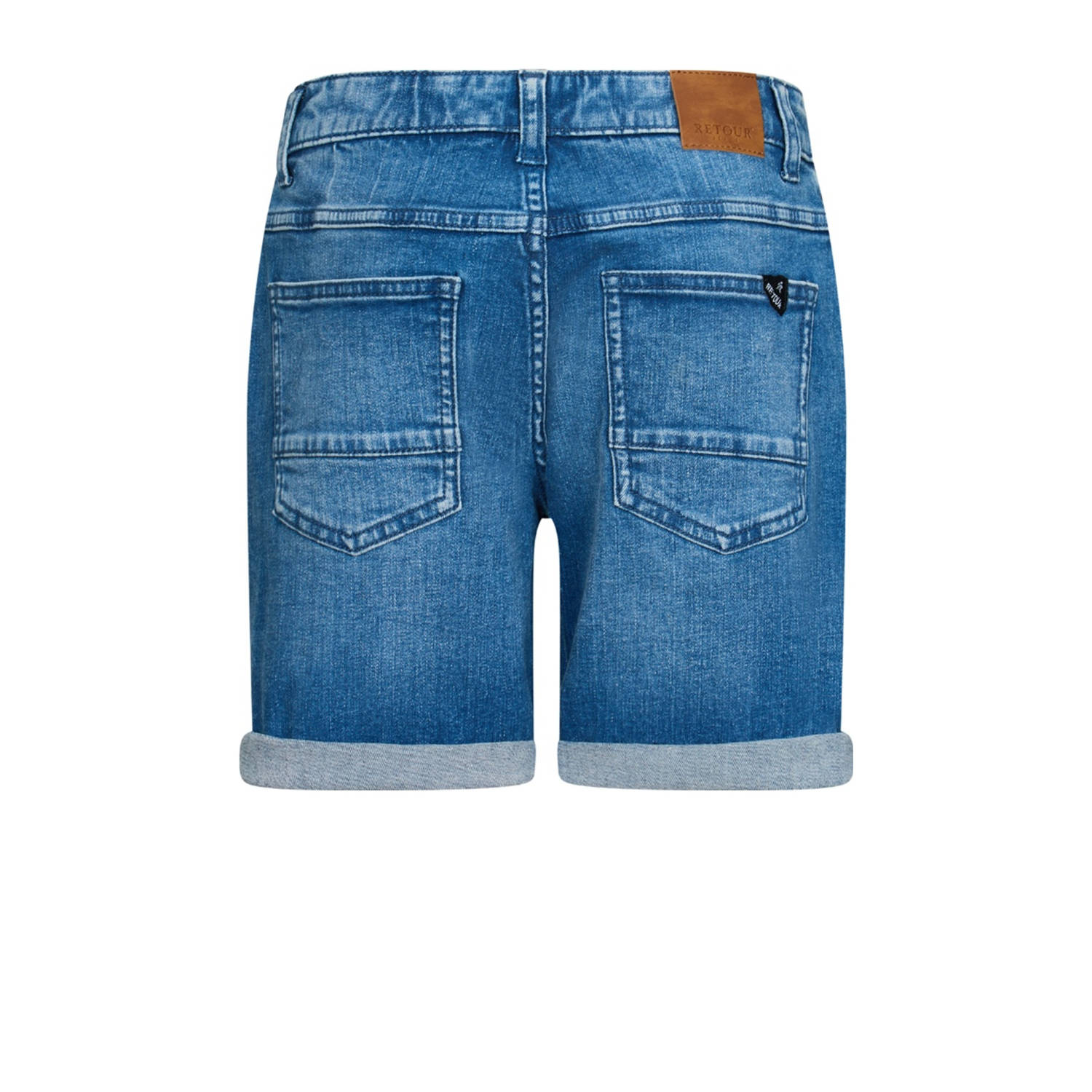Retour Jeans denim relaxed short dark blue denim