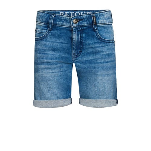 Retour Jeans regular denim short medium blue denim afbeelding
