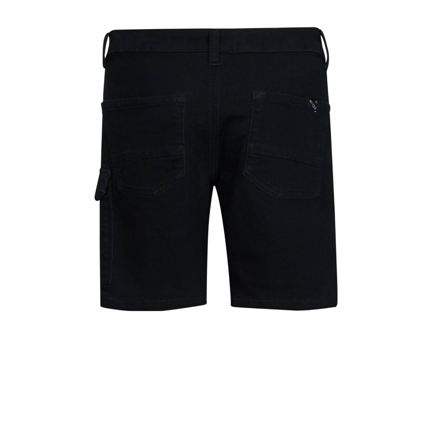 Retour Jeans straight cargo short zwart