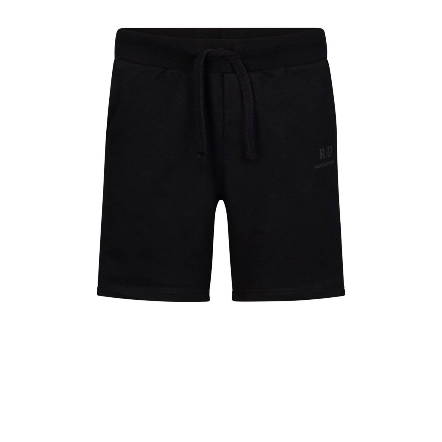 Retour Jeans regular sweatshort zwart