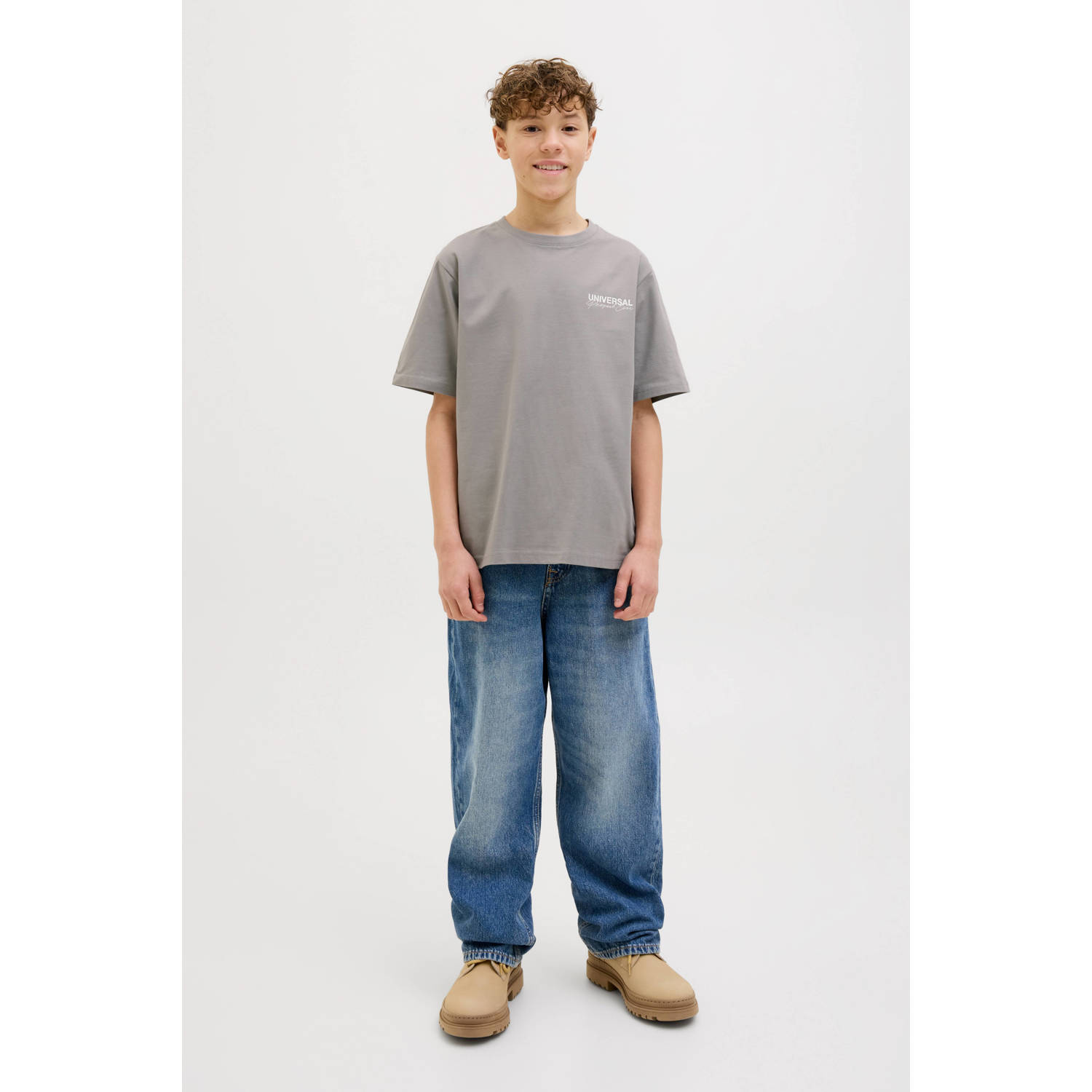 JACK & JONES JUNIOR T-shirt grijs