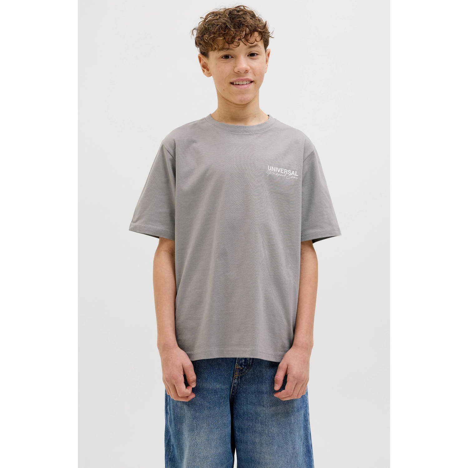 JACK & JONES JUNIOR T-shirt grijs