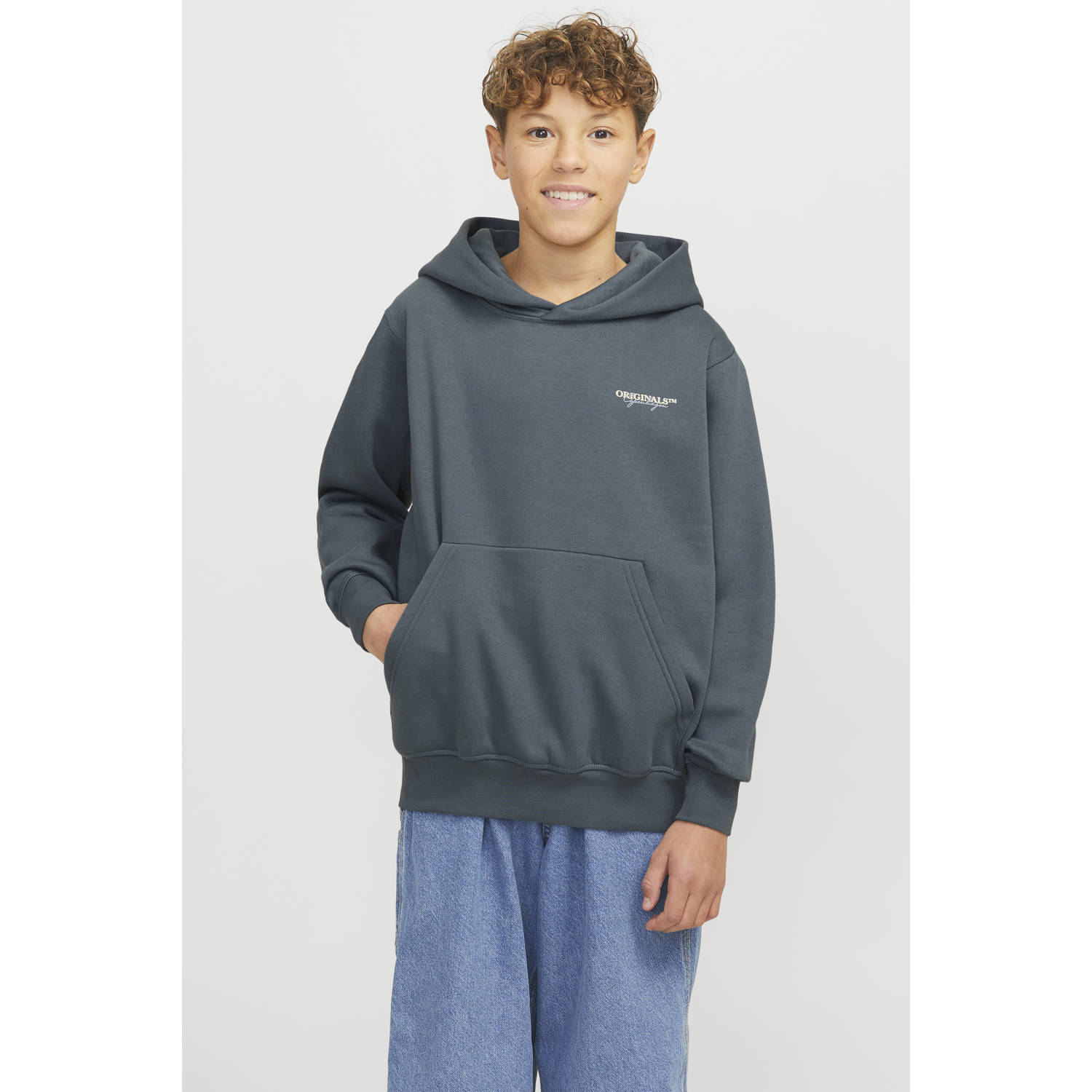 JACK & JONES JUNIOR hoodie grijs