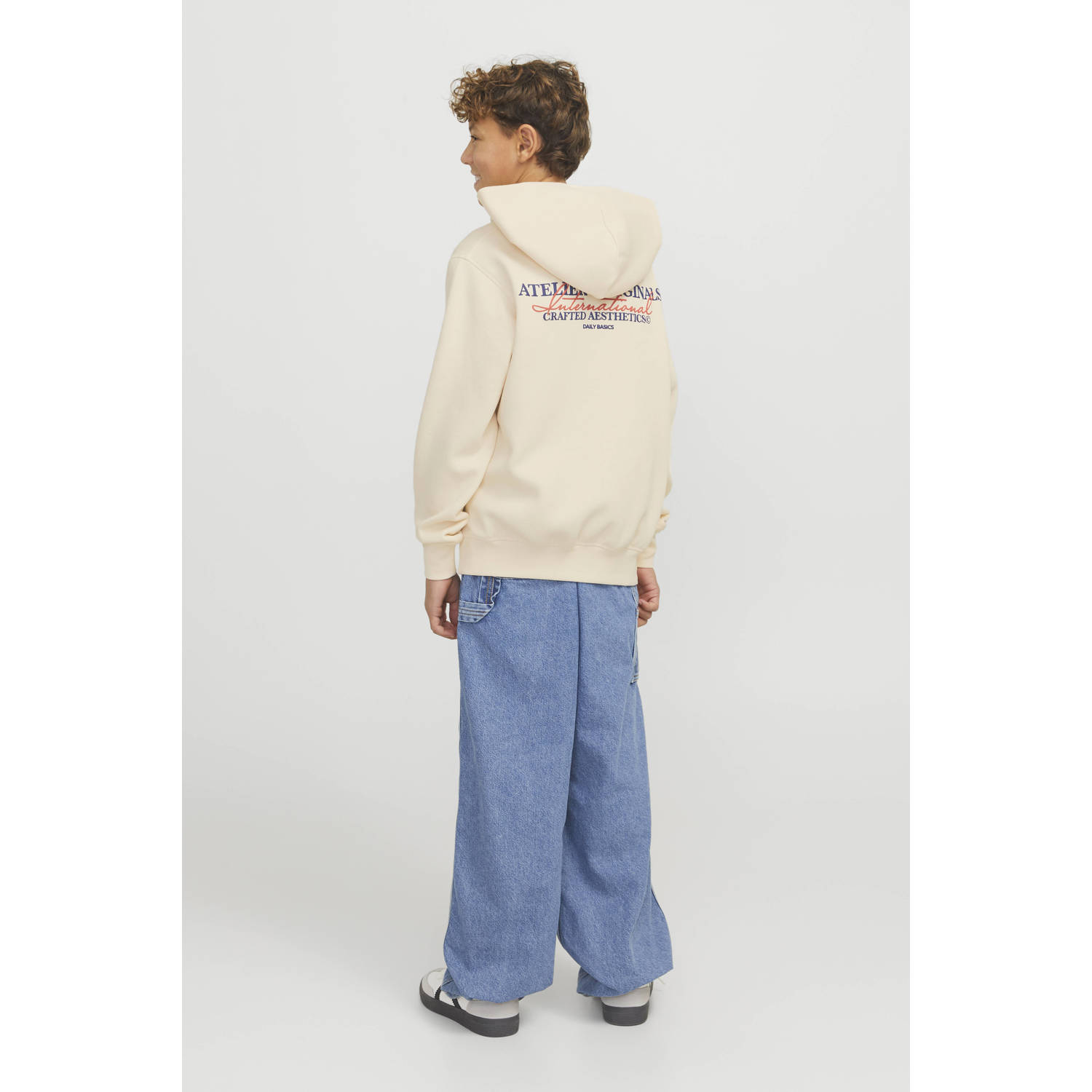 JACK & JONES JUNIOR hoodie ecru
