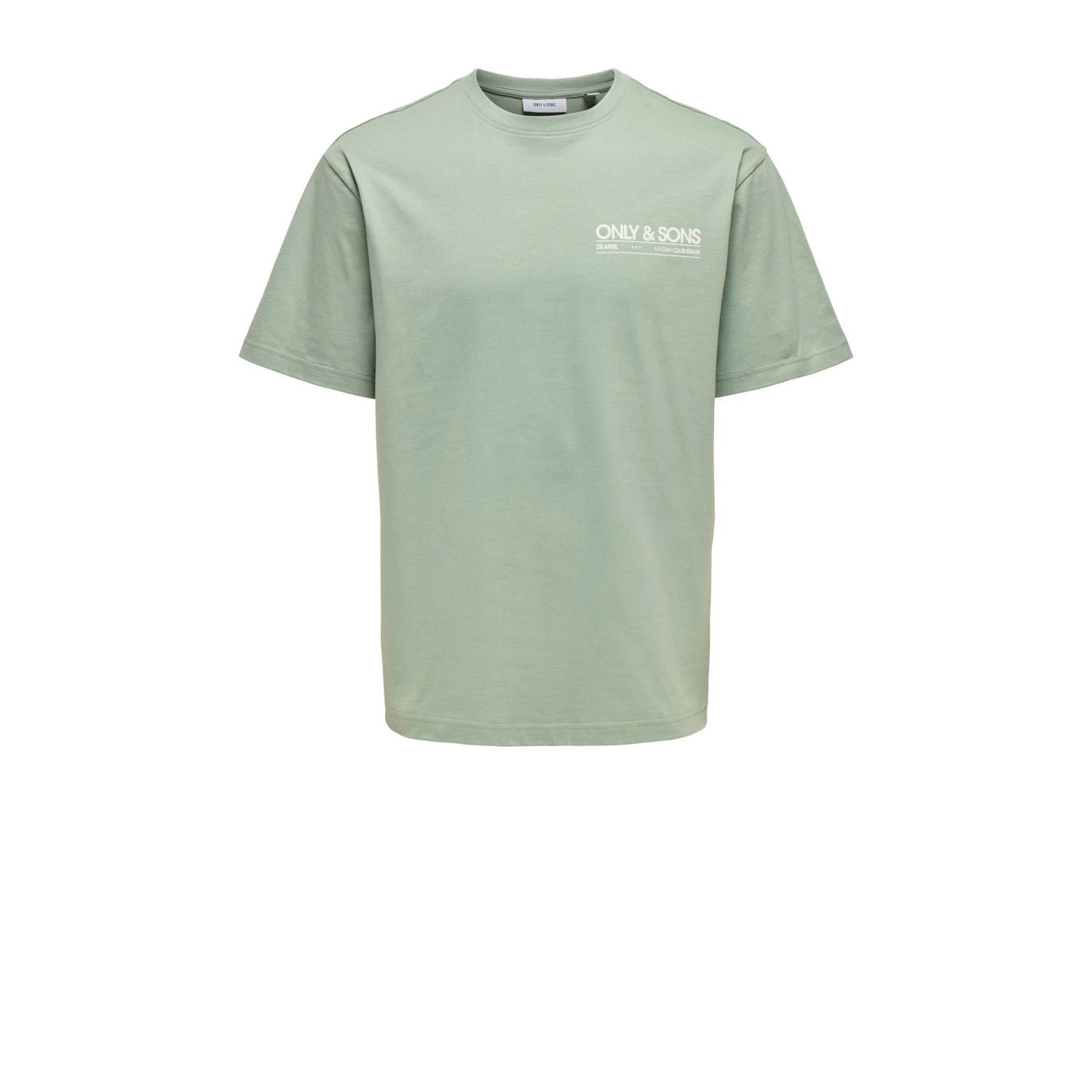 ONLY & SONS JUNIOR t-shirt groen