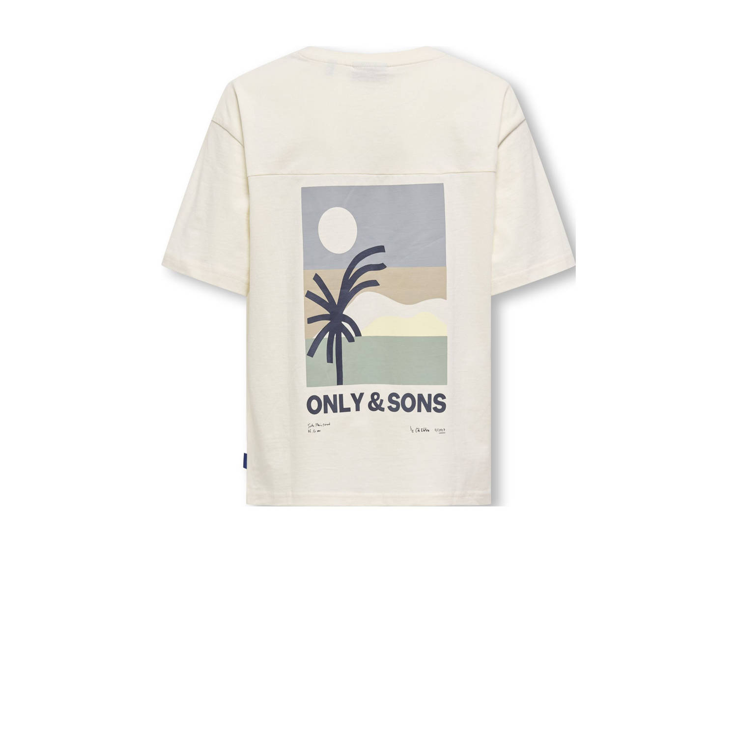 ONLY & SONS JUNIOR T-shirt ecru