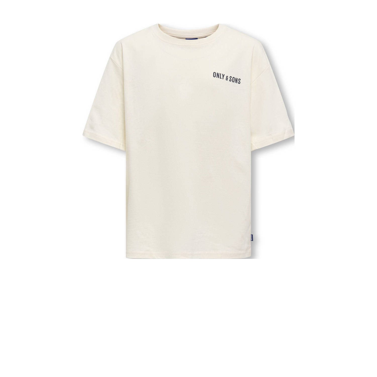 ONLY & SONS JUNIOR t-shirt ecru