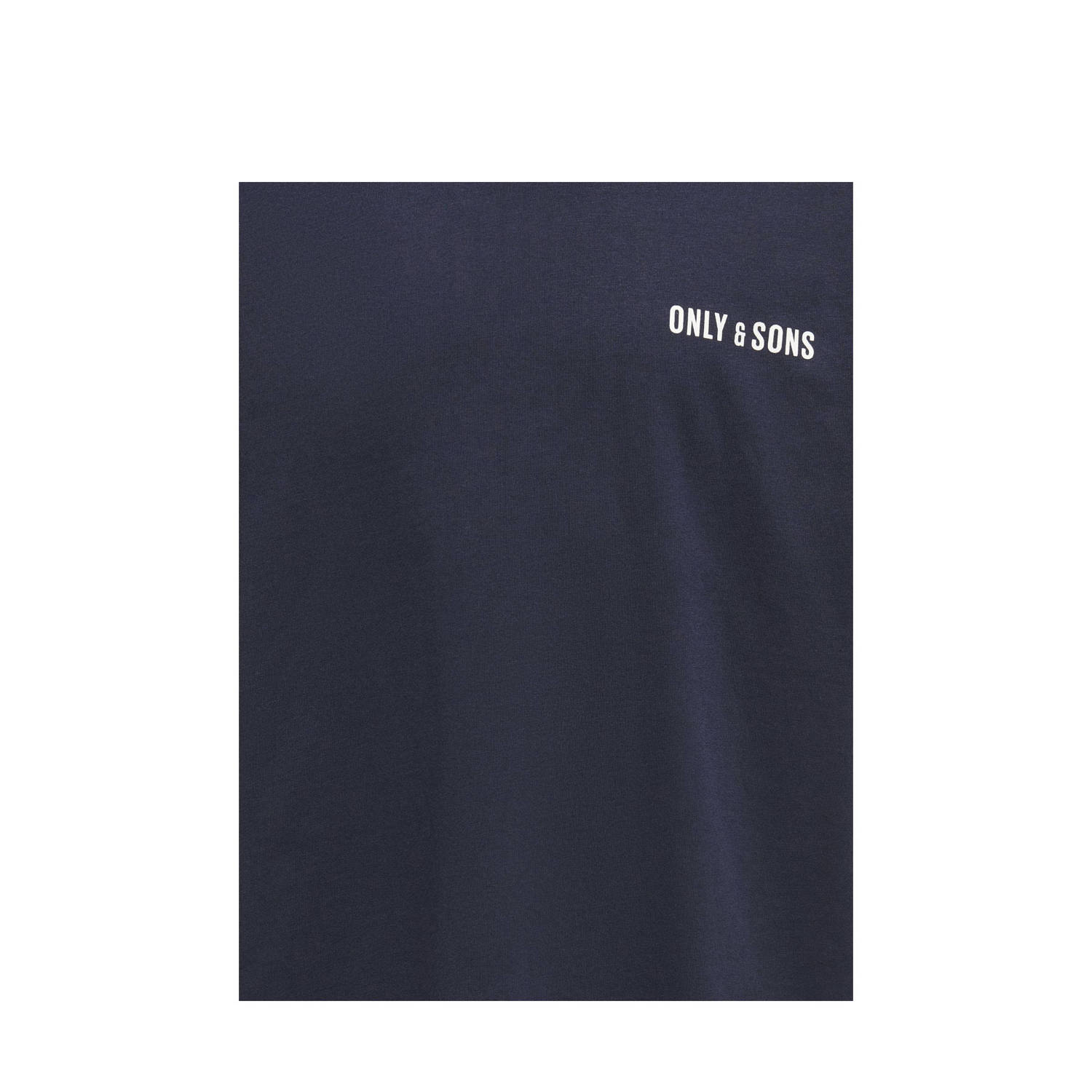 ONLY & SONS JUNIOR T-shirt donkerblauw