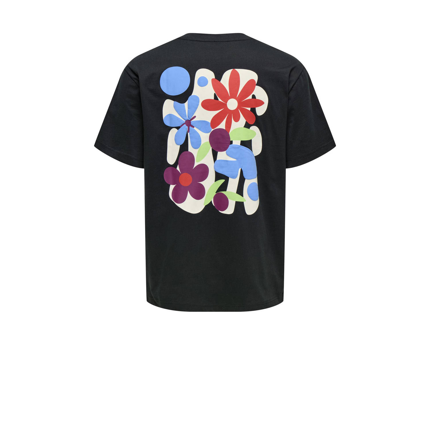 ONLY & SONS JUNIOR T-shirt zwart