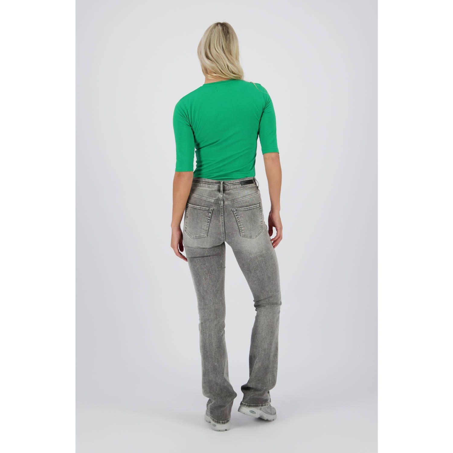 Raizzed high waist bootcut jeans Faye grey denim