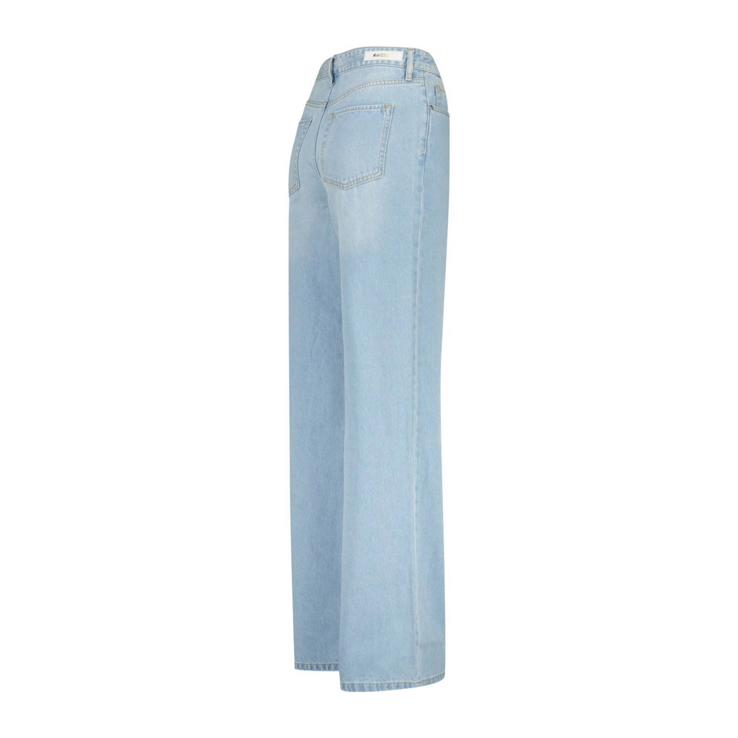 Raizzed regular waist wide leg jeans Sky light blue denim