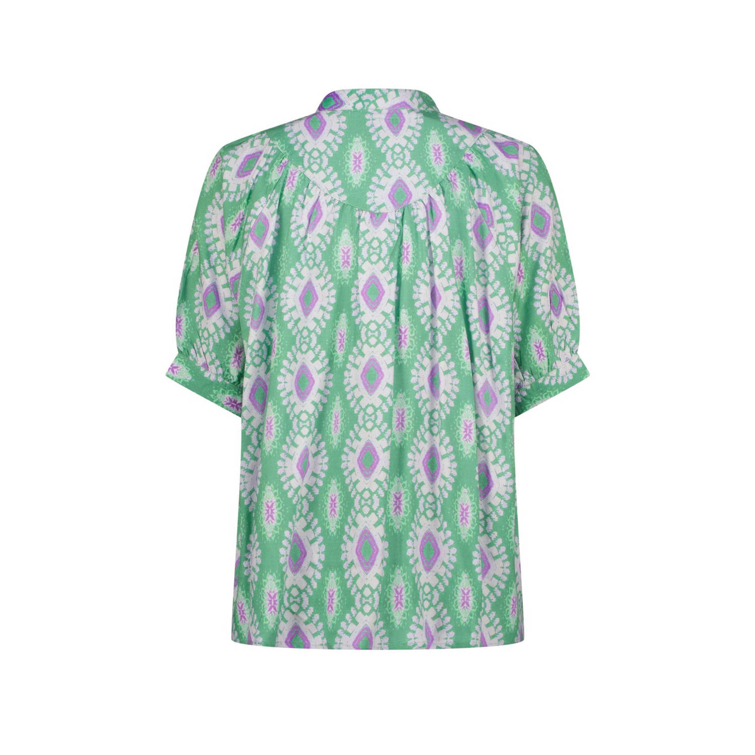 Raizzed blouse groen