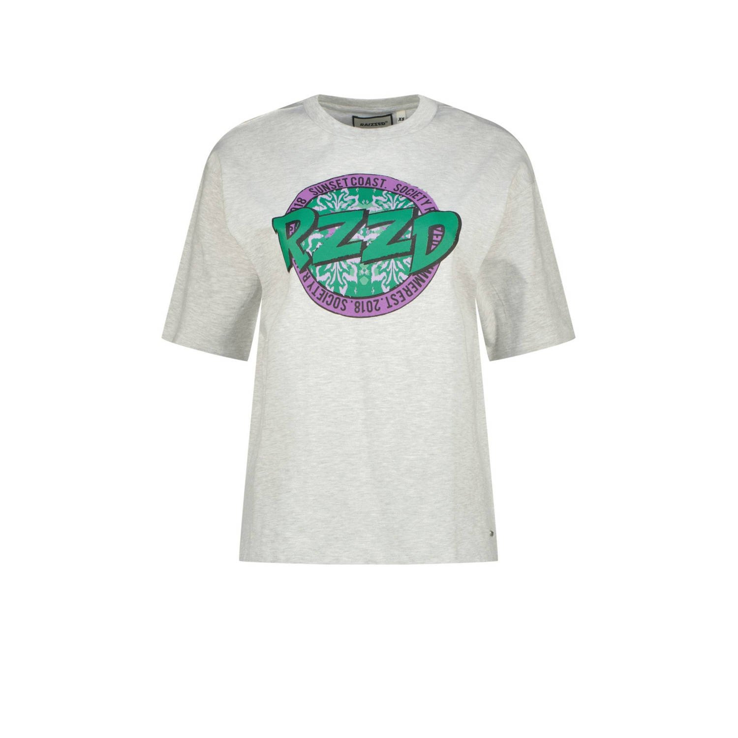 Raizzed T-shirt grijs melange