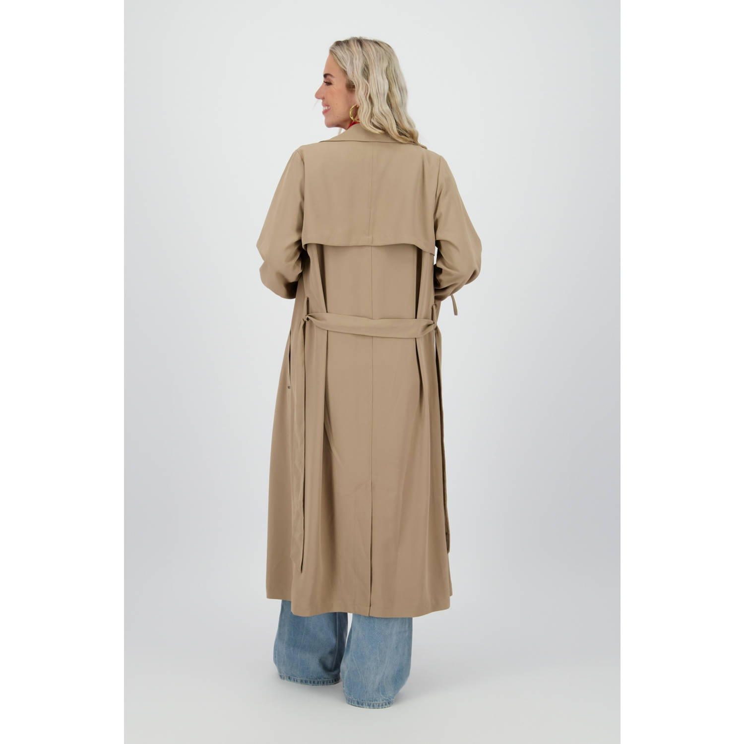 Raizzed trenchcoat Bernice beige