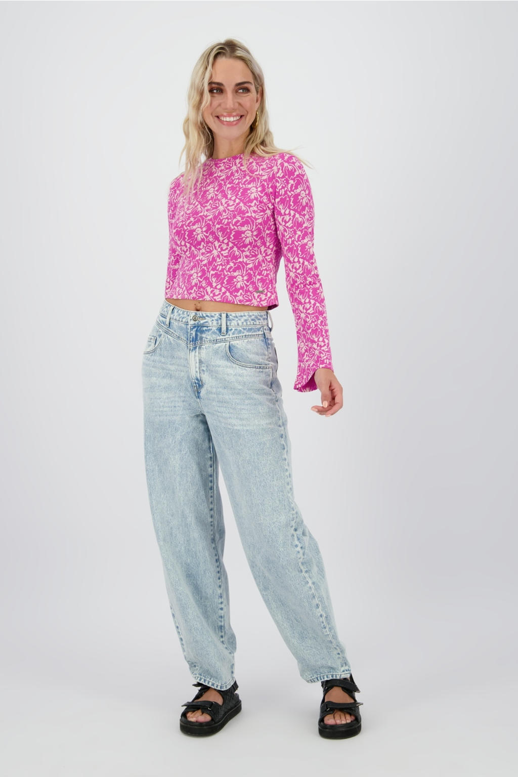 KIDS ONLY GIRL high waist wide leg jeans KOGSYLVIE light blue denim KIDS ONLY GIRL high waist wide leg jeans KOGSYLVIE light blue denim