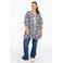 YOEK oversized tuniek Plus Size met print - wit